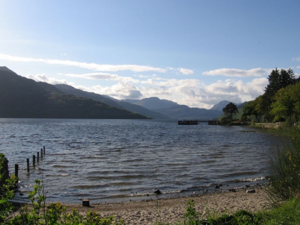 Rowardennan in the evening sun