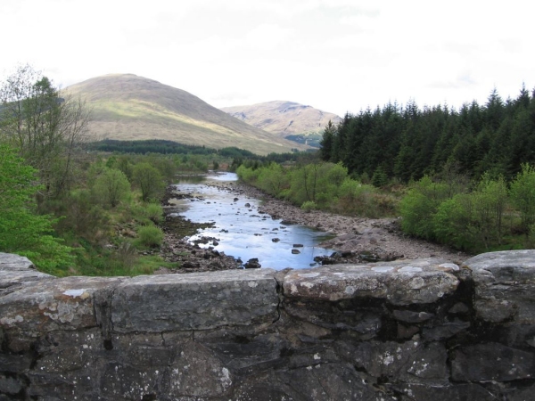 View from the bridge of Orchy
